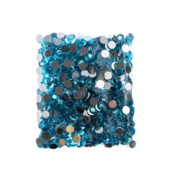 John Bead 8mm Acrylic Round Flat Back Rhinestones, 1,000ct.