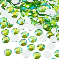 John Bead 8mm Acrylic Round Flat Back Rhinestones, 1,000ct.