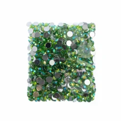 John Bead 8mm Acrylic Round Flat Back Rhinestones, 1,000ct.
