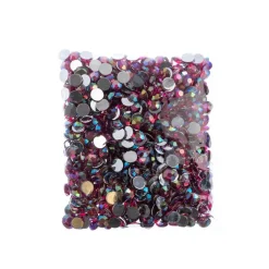 John Bead 8mm Acrylic Round Flat Back Rhinestones, 1,000ct.
