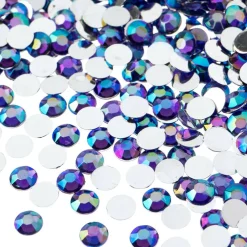 John Bead 6mm Acrylic Round Flat Back Rhinestones, 1,000ct.