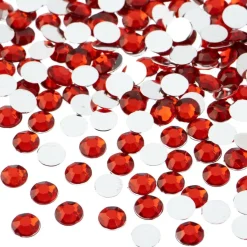 John Bead 6mm Acrylic Round Flat Back Rhinestones, 1,000ct.
