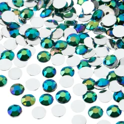 John Bead 6mm Acrylic Round Flat Back Rhinestones, 1,000ct.