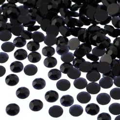 John Bead 6mm Acrylic Round Flat Back Rhinestones, 1,000ct.