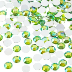 John Bead 6mm Acrylic Round Flat Back Rhinestones, 1,000ct.