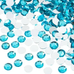 John Bead 6mm Acrylic Round Flat Back Rhinestones, 1,000ct.