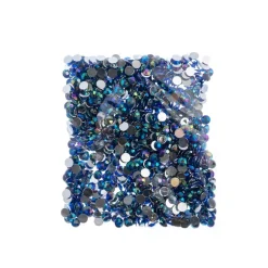 John Bead 6mm Acrylic Round Flat Back Rhinestones, 1,000ct.