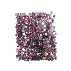 John Bead 6mm Acrylic Round Flat Back Rhinestones, 1,000ct.