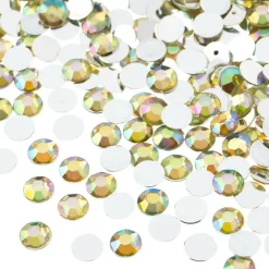 John Bead 6mm Acrylic Round Flat Back Rhinestones, 1,000ct.