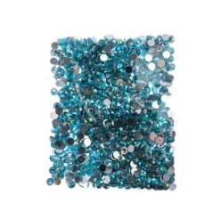 John Bead 6mm Acrylic Round Flat Back Rhinestones, 1,000ct.