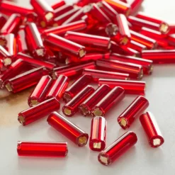 John Bead 6.5mm Czech Glass Bugle Beads