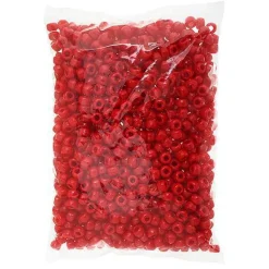 John Bead 9mm Opaque Plastic Pony Beads, 1,000ct.