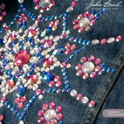 John Bead 4mm (SS16) Round Acrylic Flat Back Rhinestones, 2000pcs