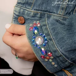 John Bead 4mm (SS16) Round Acrylic Flat Back Rhinestones, 2000pcs