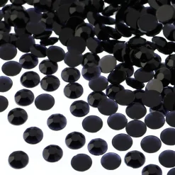 John Bead 6mm (SS28) Round Acrylic Flat Back Rhinestones, 1000pcs