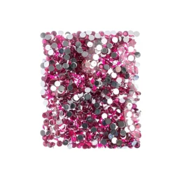 John Bead 6mm (SS28) Round Acrylic Flat Back Rhinestones, 1000pcs