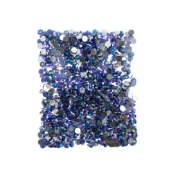 John Bead 6mm (SS28) Round Acrylic Flat Back Rhinestones, 1000pcs