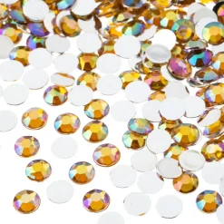 John Bead 6mm (SS28) Round Acrylic Flat Back Rhinestones, 1000pcs
