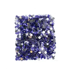 John Bead 6mm (SS28) Round Acrylic Flat Back Rhinestones, 1000pcs