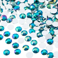 John Bead 6mm (SS28) Round Acrylic Flat Back Rhinestones, 1000pcs