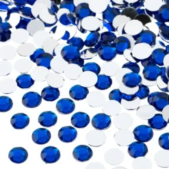 John Bead 6mm (SS28) Round Acrylic Flat Back Rhinestones, 1000pcs
