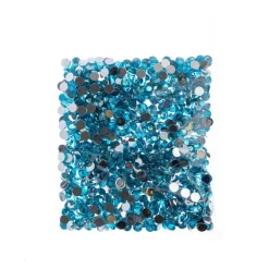 John Bead 6mm (SS28) Round Acrylic Flat Back Rhinestones, 1000pcs