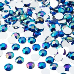 John Bead 6mm (SS28) Round Acrylic Flat Back Rhinestones, 1000pcs