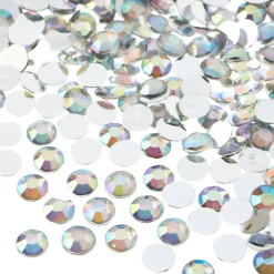 John Bead 6mm (SS28) Round Acrylic Flat Back Rhinestones, 1000pcs