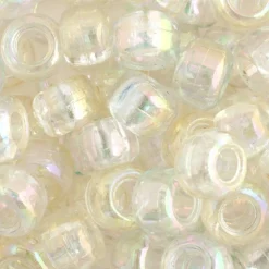 John Bead 9mm Transparent Pony Beads, 1,000ct.