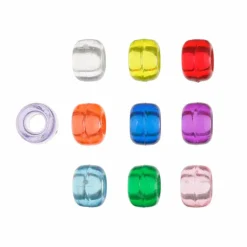 John Bead 9mm Transparent Pony Beads, 1,000ct.