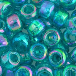 John Bead 9mm Transparent Pony Beads, 1,000ct.