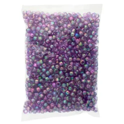 John Bead 9mm Transparent Pony Beads, 1,000ct.