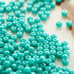 John Bead Opaque Czech Glass Seed Beads, 11/0