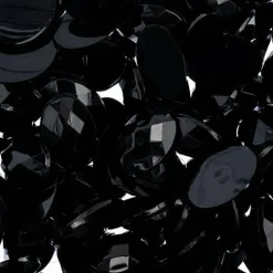 John Bead Oval Acrylic Flat Back Rhinestones, 200pcs
