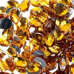 John Bead Oval Acrylic Flat Back Rhinestones, 200pcs