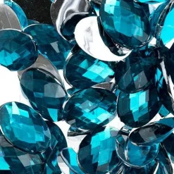 John Bead Oval Acrylic Flat Back Rhinestones, 200pcs