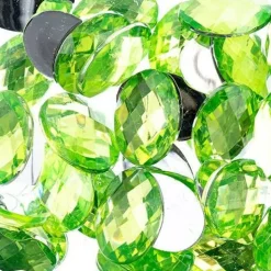 John Bead Oval Acrylic Flat Back Rhinestones, 200pcs