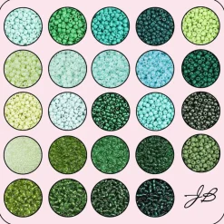 John Bead 12500pcs Assorted 24 Colors Glass Seed Beads 8/0 Jewelry Making Bead Box