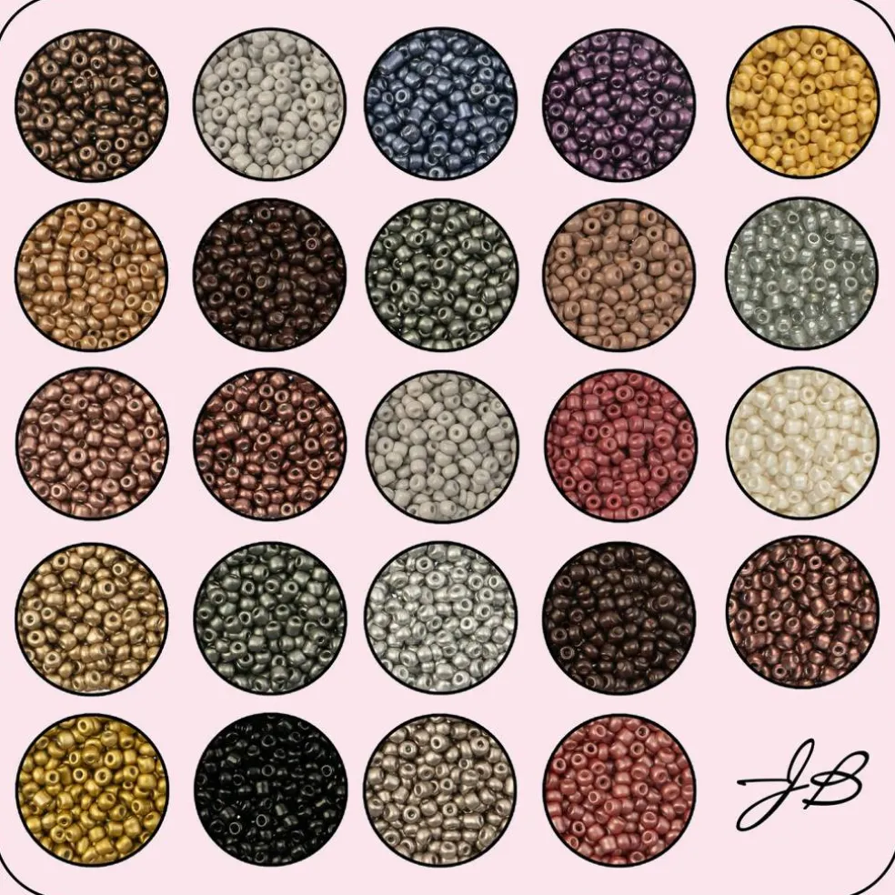 John Bead 12500pcs Assorted 24 Colors Glass Seed Beads 8/0 Jewelry Making Bead Box