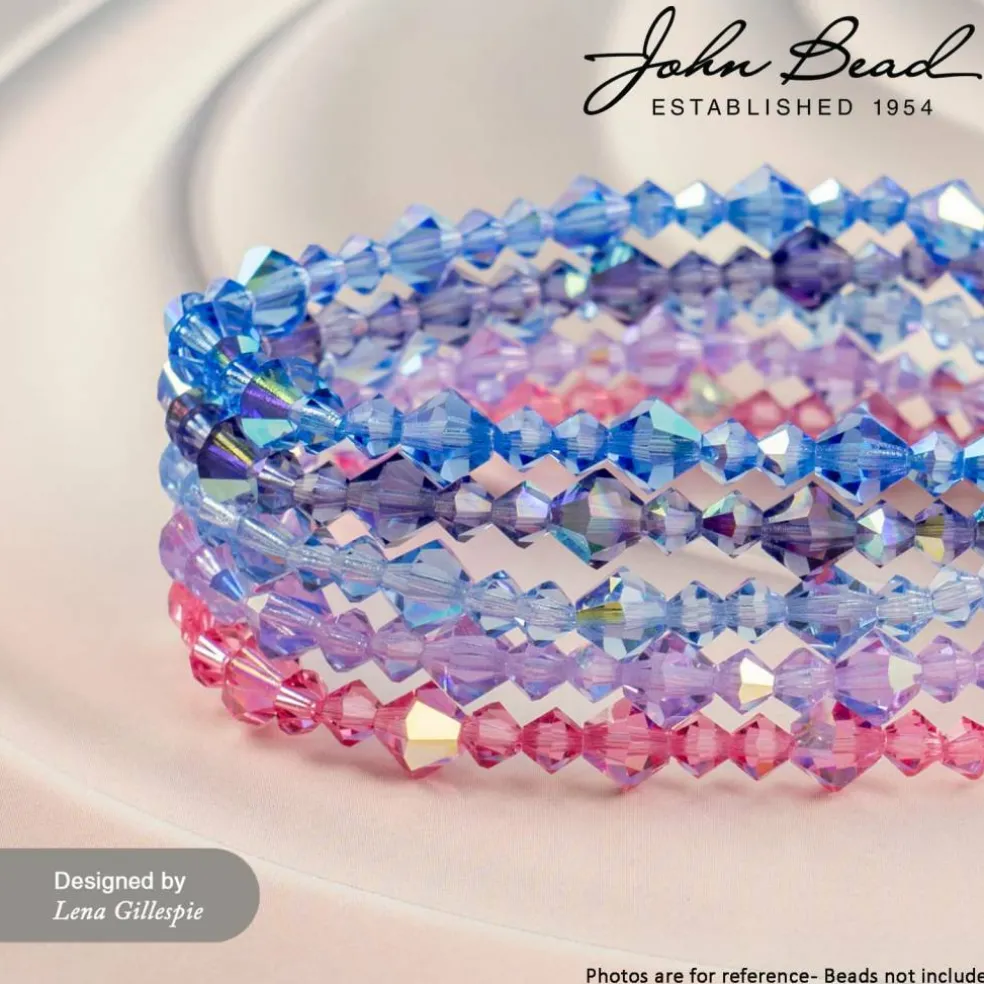 John Bead Preciosa 4mm Czech Crystal Rondelle Beads, 40ct.