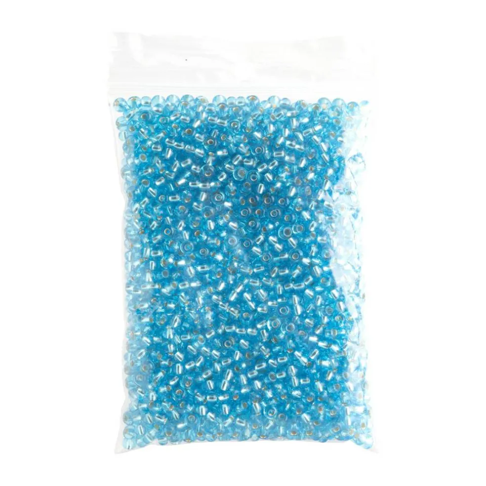 John Bead 6/0 Silver Lined Czech Glass Seed Beads, 100g