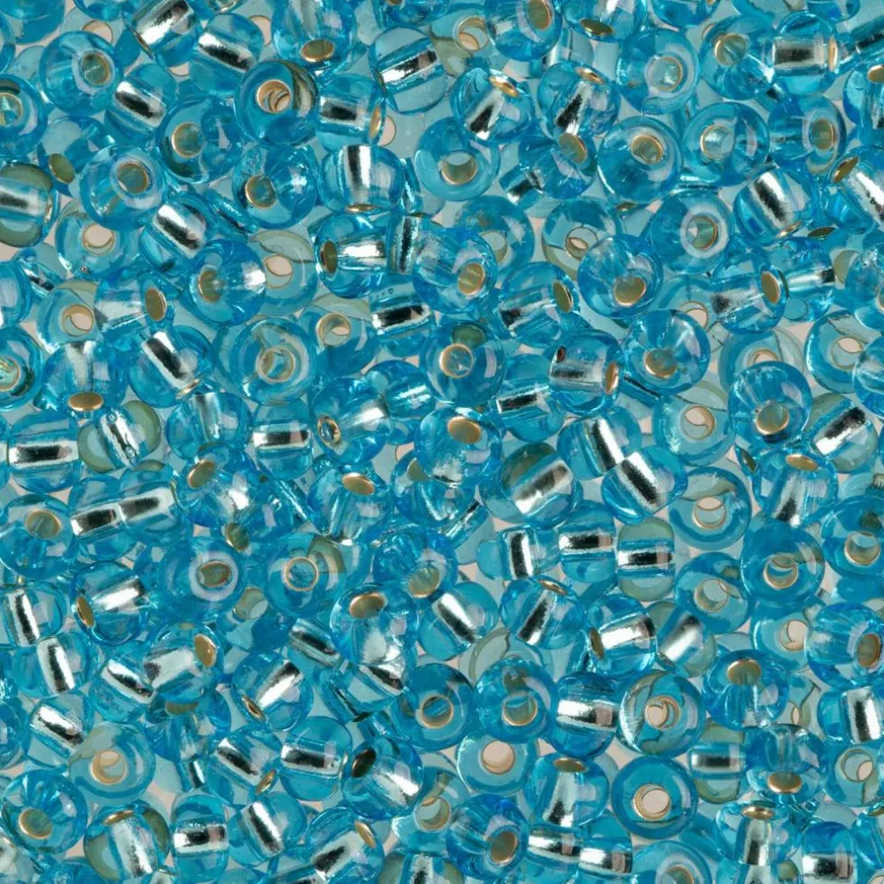 John Bead 6/0 Silver Lined Czech Glass Seed Beads, 100g