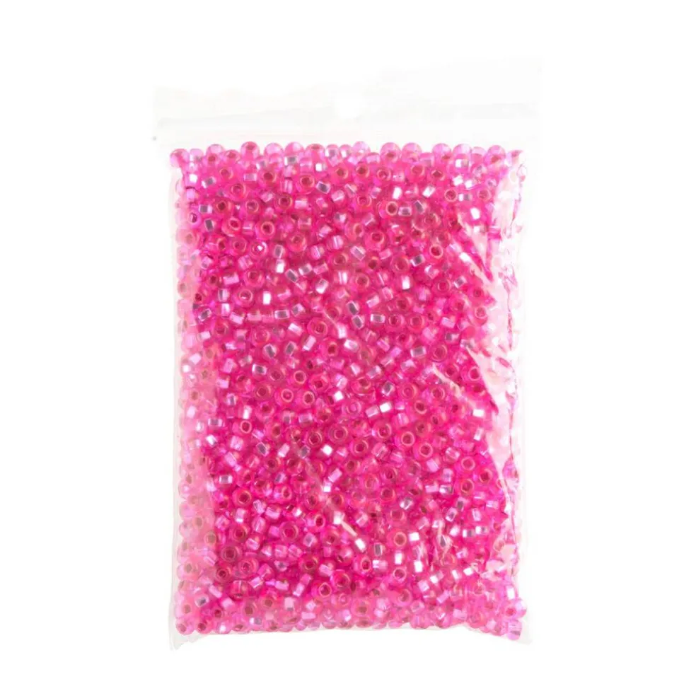 John Bead 6/0 Silver Lined Czech Glass Seed Beads, 100g
