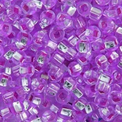 John Bead 6/0 Silver Lined Czech Glass Seed Beads, 22g