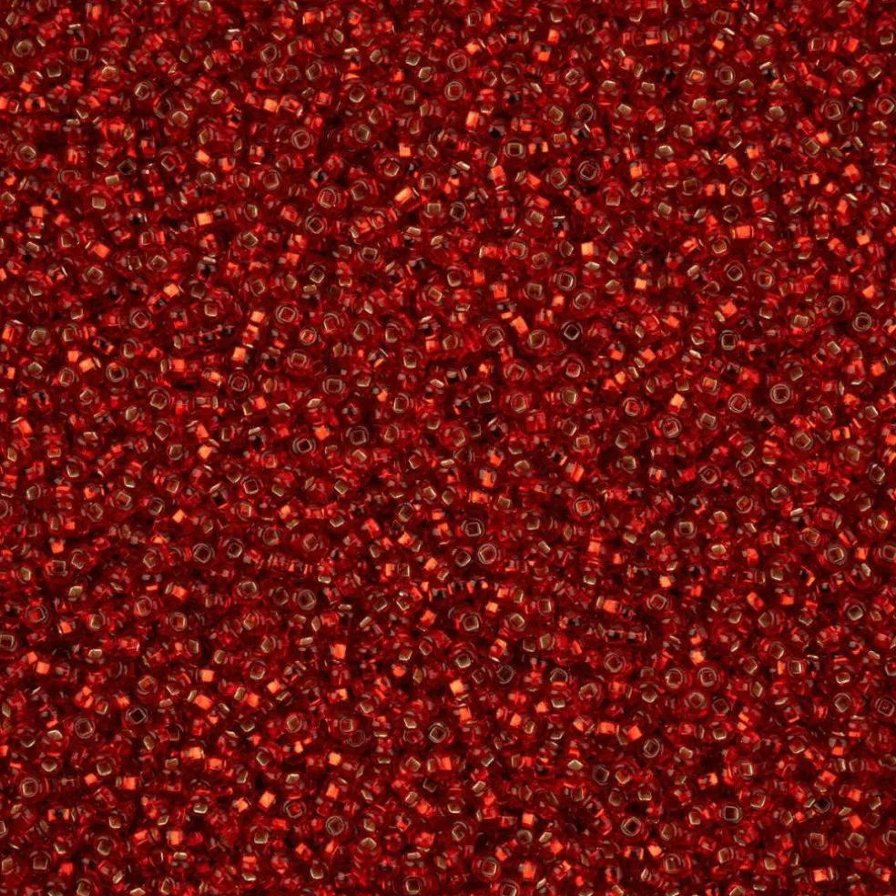 John Bead 11/0 Silver Lined Square Hole Czech Glass Seed Beads, 23g/250g