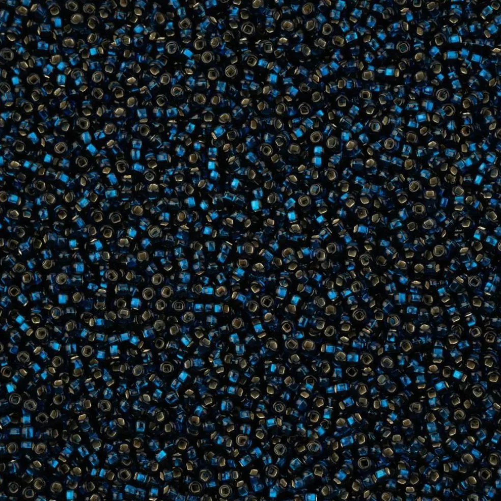 John Bead 11/0 Silver Lined Square Hole Czech Glass Seed Beads, 23g/250g