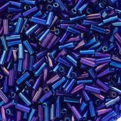 John Bead Size 3 Czech Glass Bugle Beads, 19g
