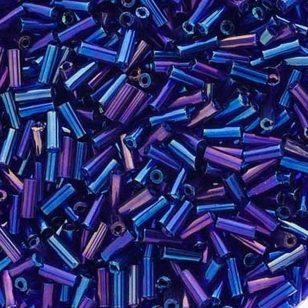 John Bead Size 3 Czech Glass Bugle Beads, 19g