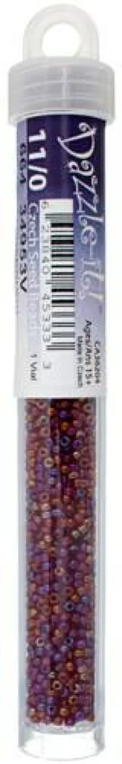 John Bead 11/0 Transparent Finish Czech Glass Seed Beads, 23g/24g