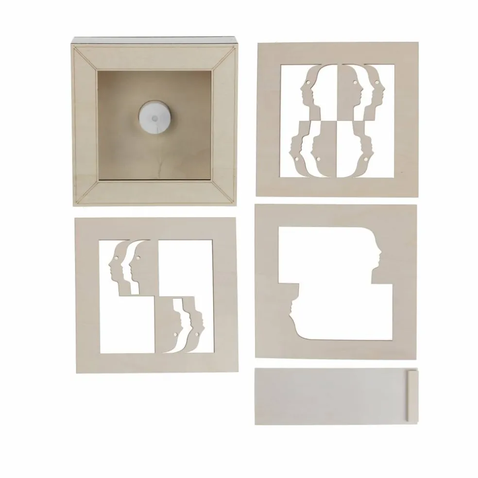 Jonathan Adler x Michaels 7" Atlas Faces DIY LED Shadow Box Décor